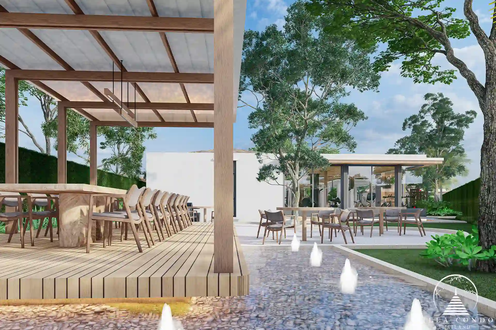 Scenic picnic area in Mouana Breeze Mai Khao development