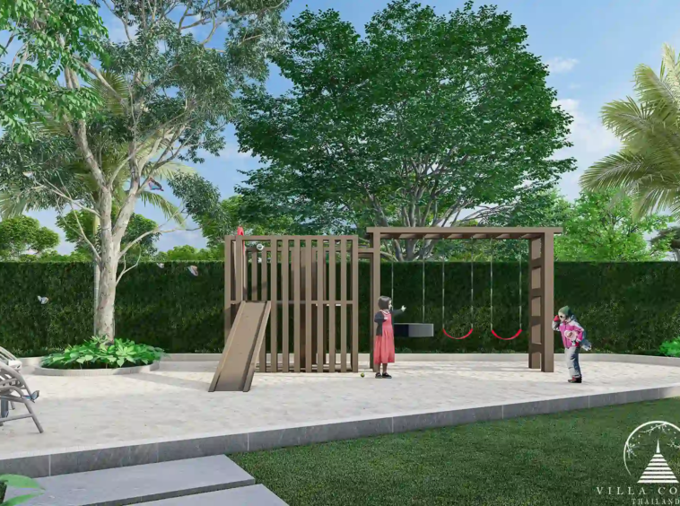 Fun kids playground in Mouana Breeze Mai Khao development