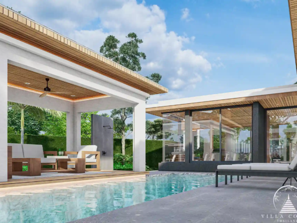 Tranquil outdoor area with sala in Mouana Breeze Mai Khao villa