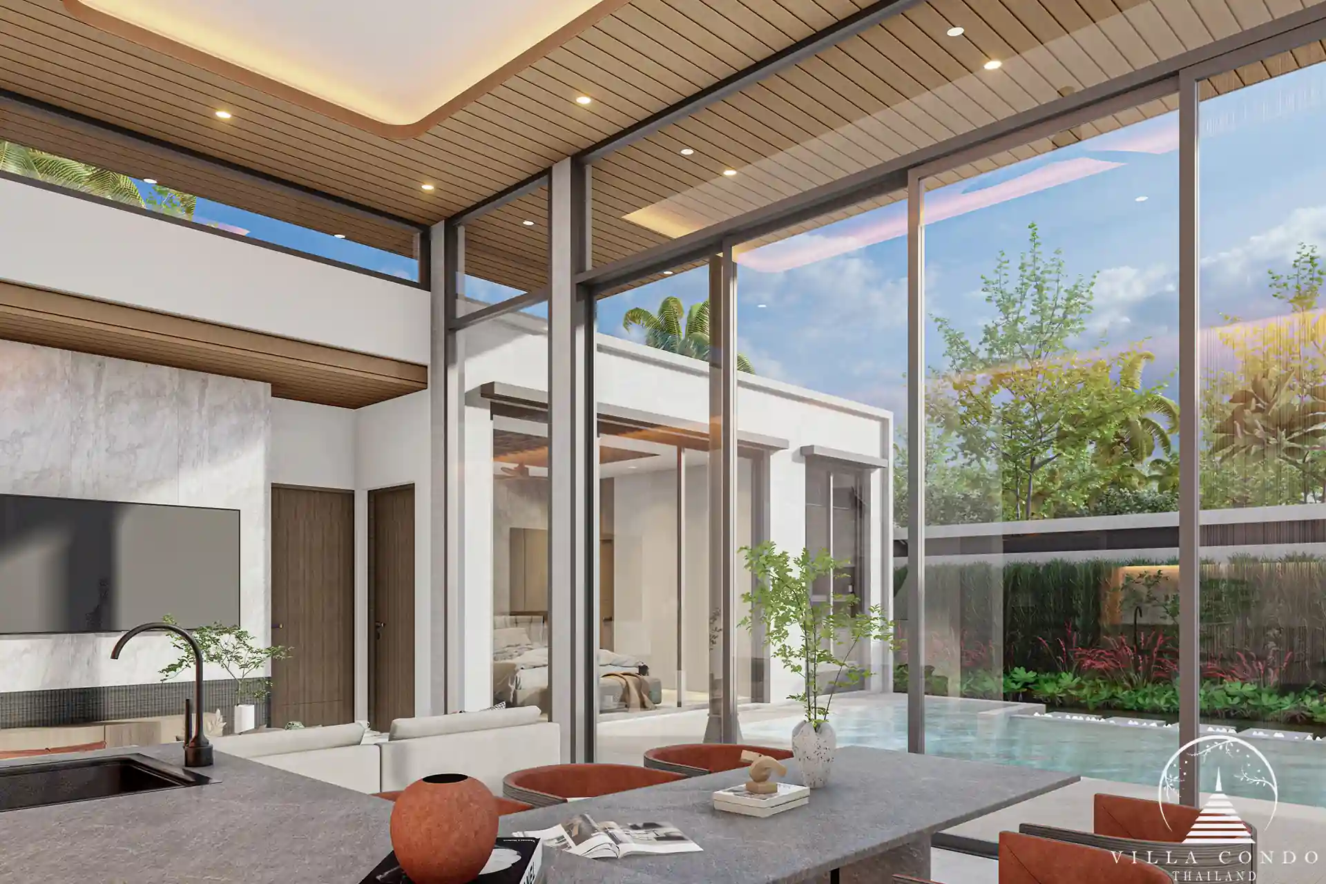 Elegant dining area in Mouana Grande Ko Kaeo villa