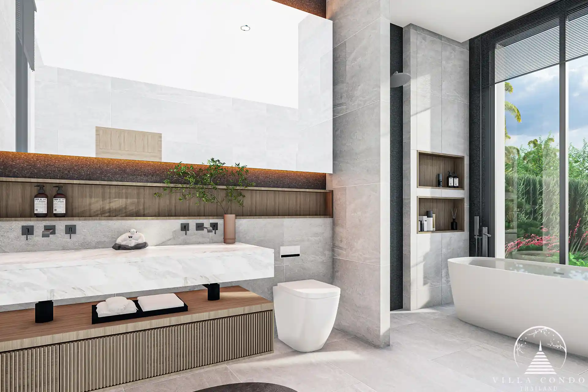 Elegant master bathroom in Mouana Grande Ko Kaeo villa