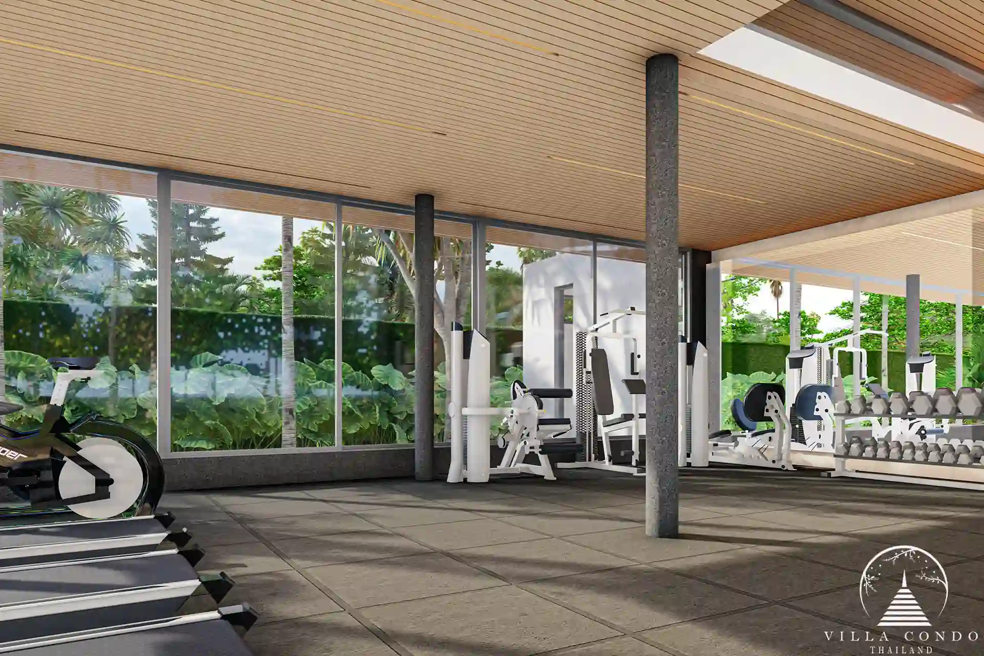 Modern fitness area in Mouana Grande Ko Kaeo