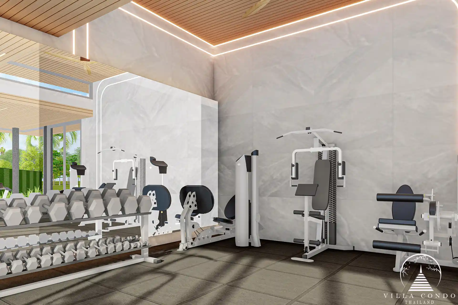 Modern fitness area in Mouana Grande Ko Kaeo