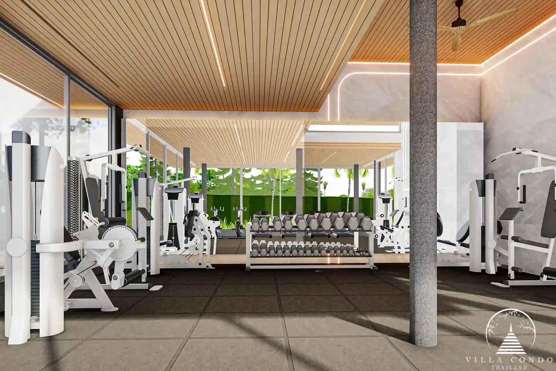 Modern fitness area in Mouana Grande Ko Kaeo