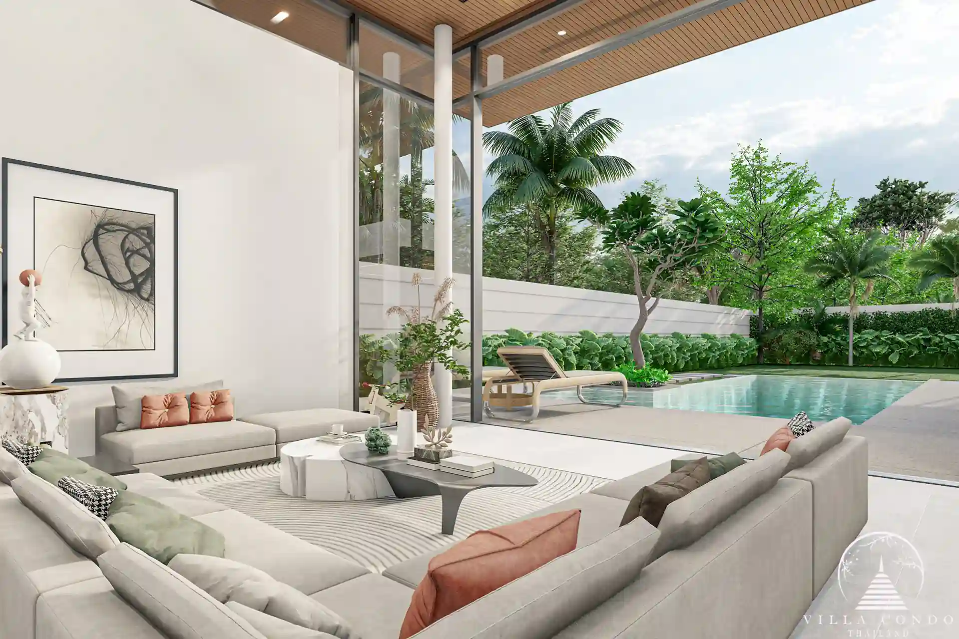 Elegant interior of Mouana Serenity Cherngtalay.