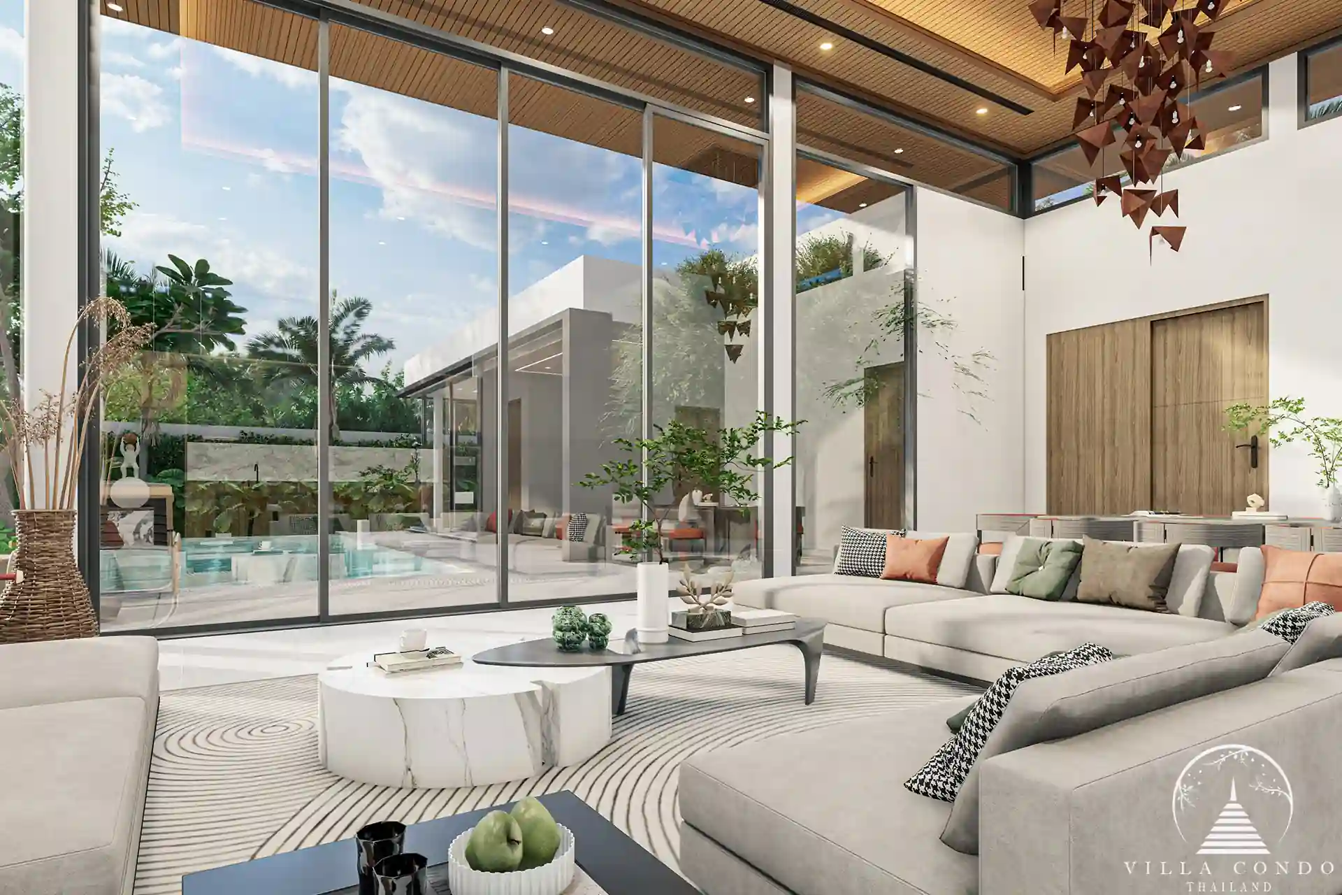Elegant interior of Mouana Serenity Cherngtalay.