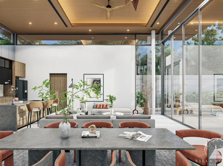 Stylish dining area at Mouana Serenity Cherngtalay.