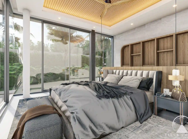 Luxurious master bedroom at Mouana Serenity Cherngtalay.