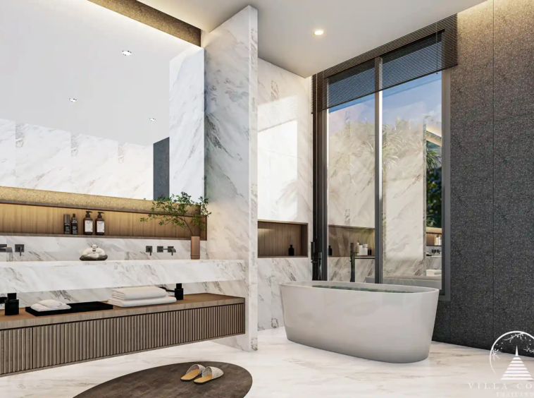 Elegant master bathroom at Mouana Serenity Cherngtalay.