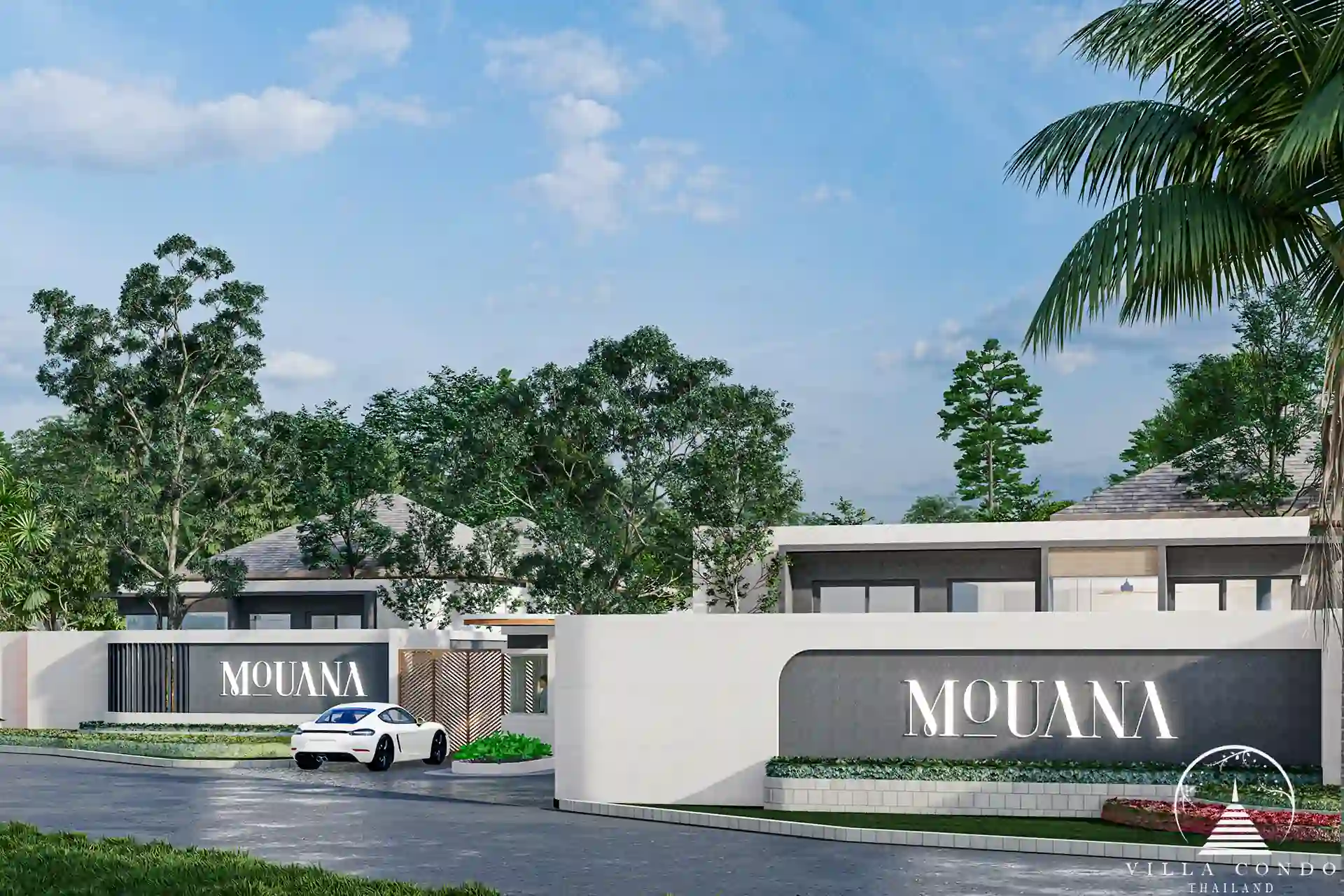 Grand entrance of Mouana Serenity Cherngtalay.