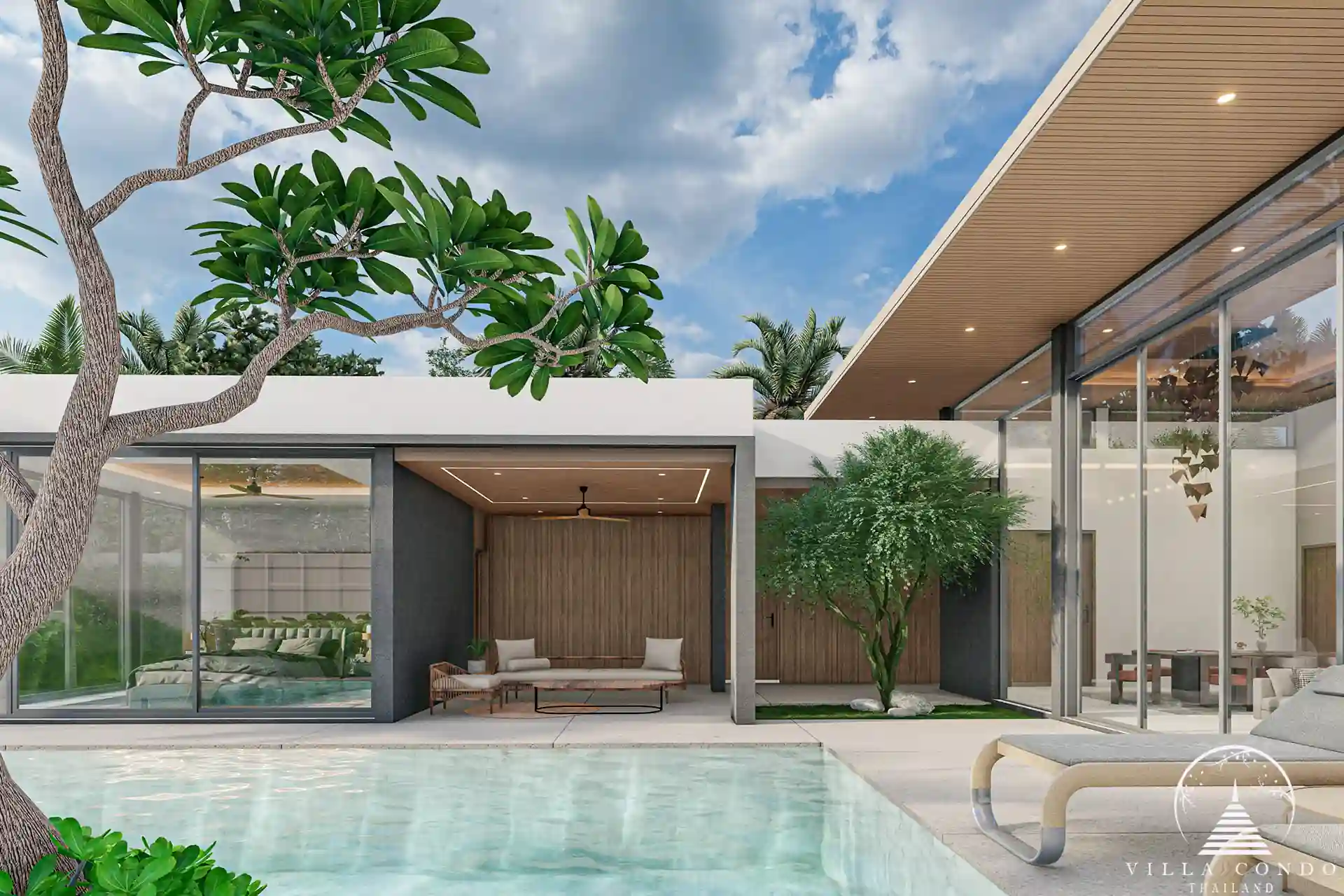Tranquil outdoor area at Mouana Serenity Cherngtalay.