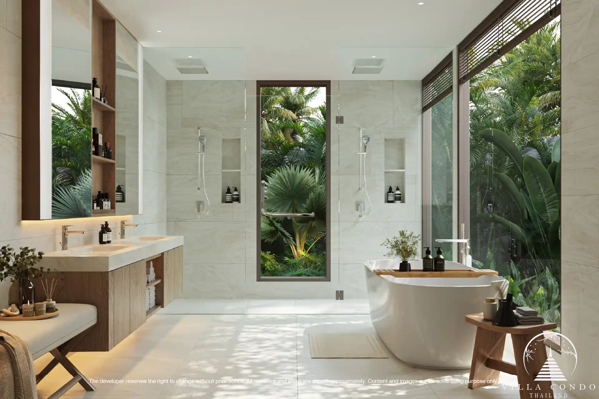 Elegant master bathroom in Naturale Cherng Talay"