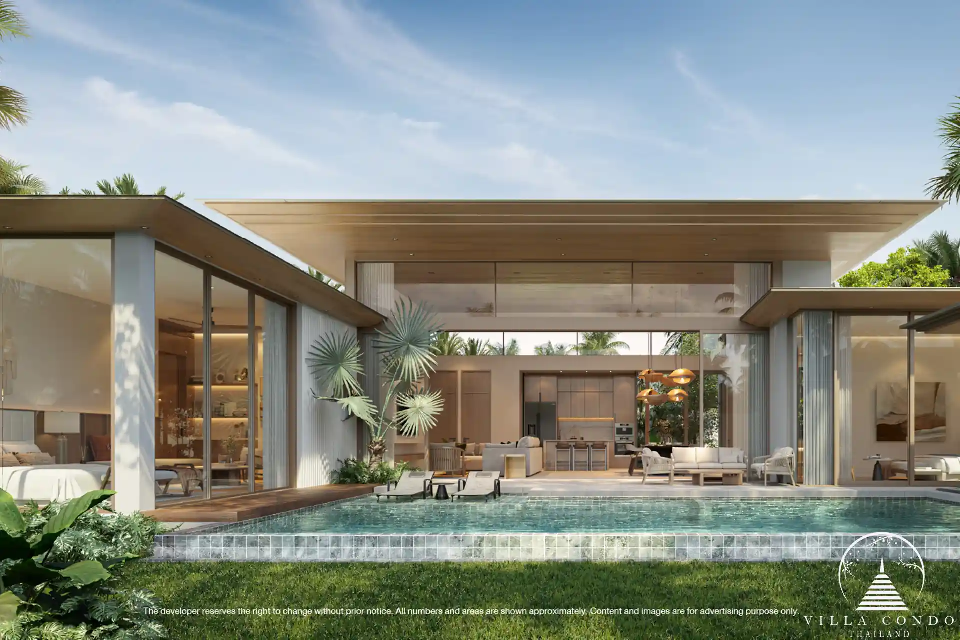 Elegant exterior view of Naturale Cherng Talay villa