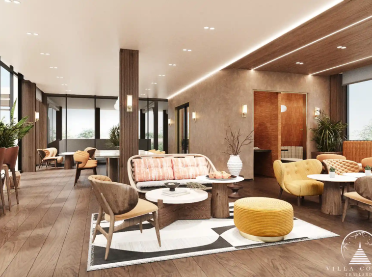 Modern co-working space at Origin Kathu Patong Condominium in Phuket