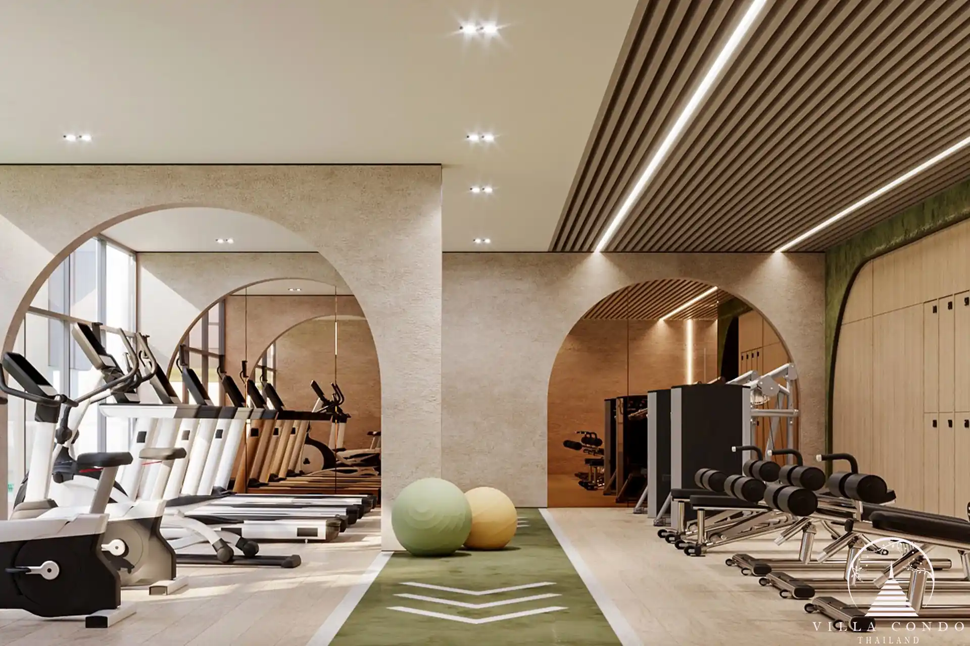 State-of-the-art fitness area at Origin Kathu Patong Condominium in Phuket