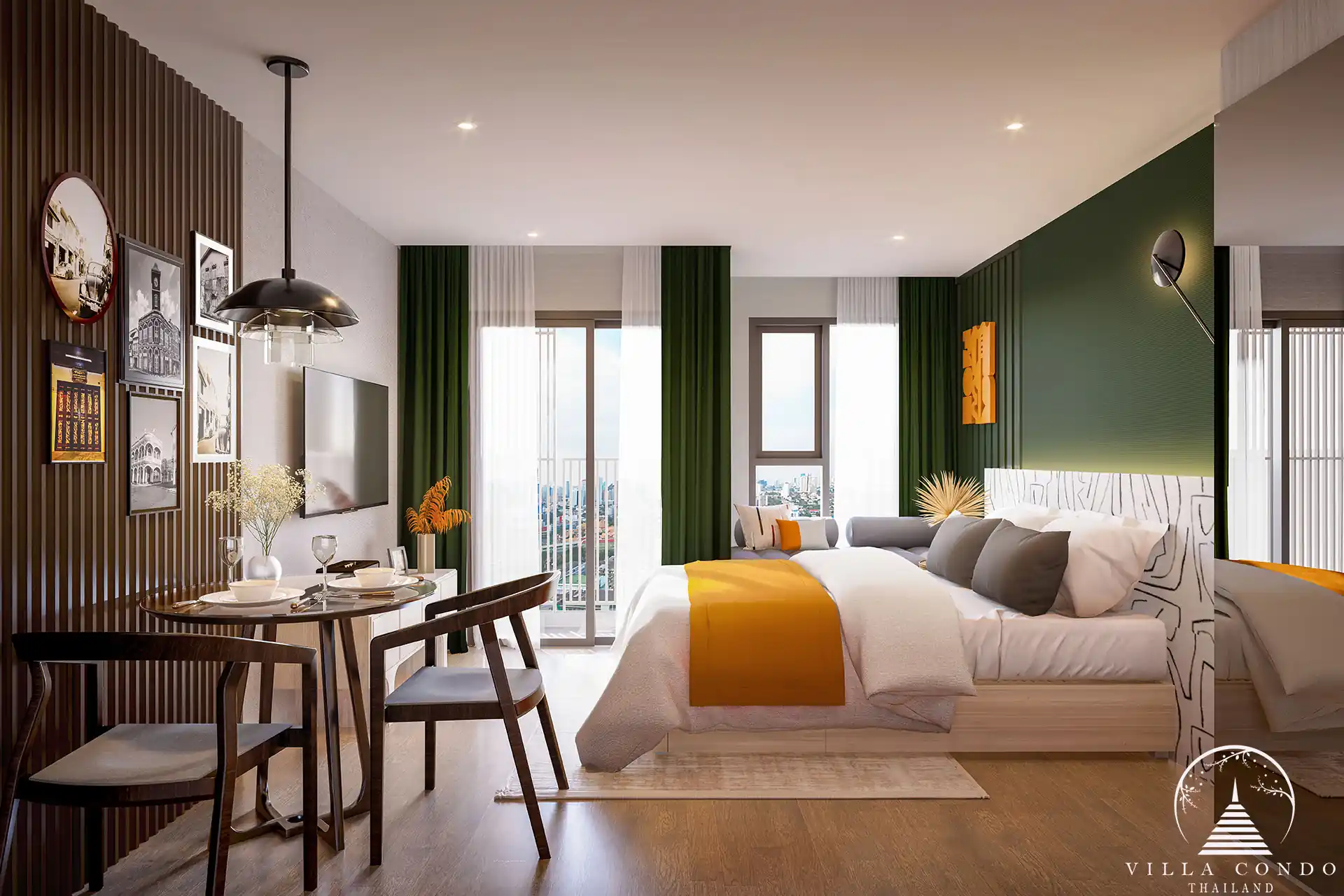 Interior view of a unit at Origin Kathu Patong Condominium in Phuket