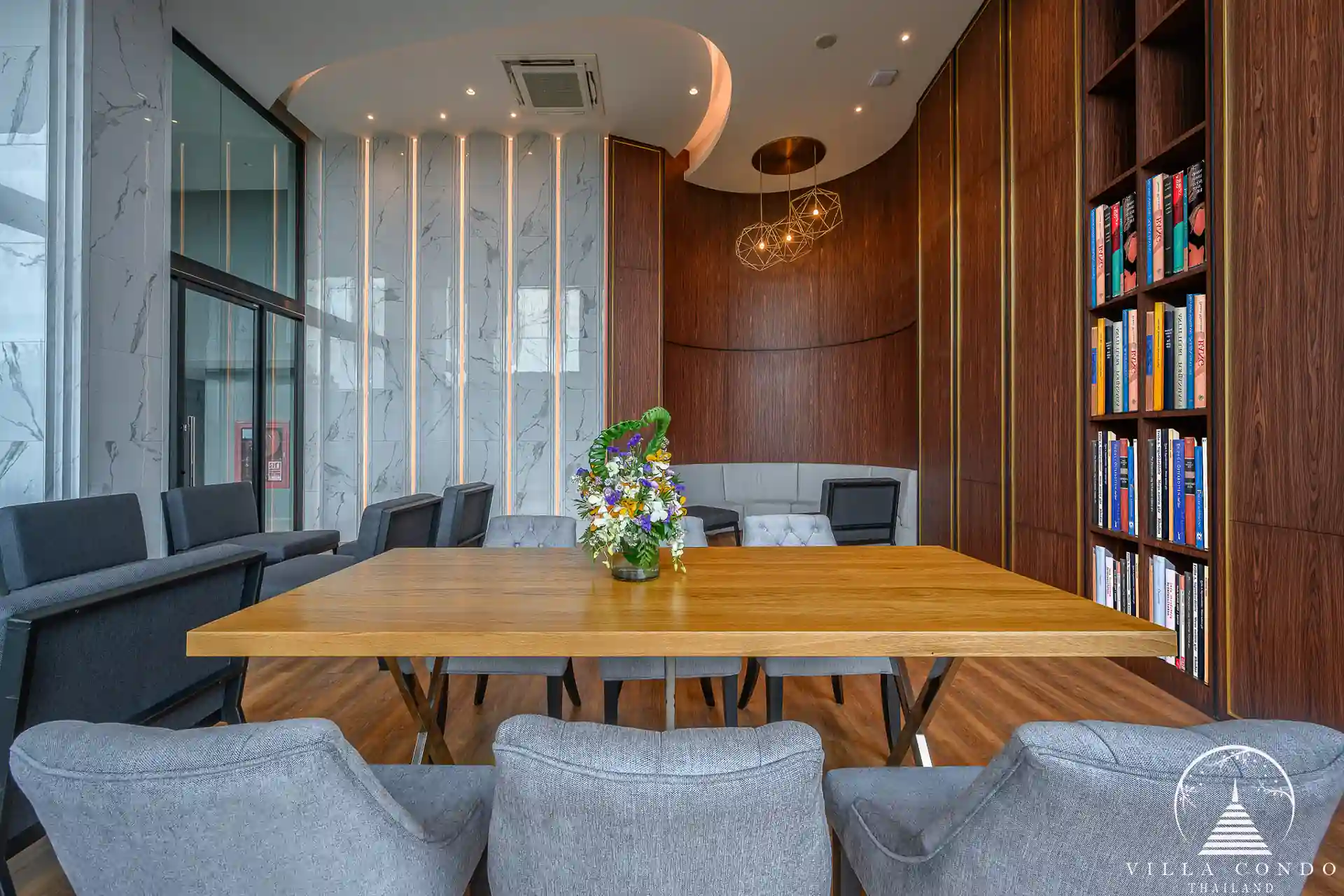 Modern co-working space at Panora Sea View Condominium.