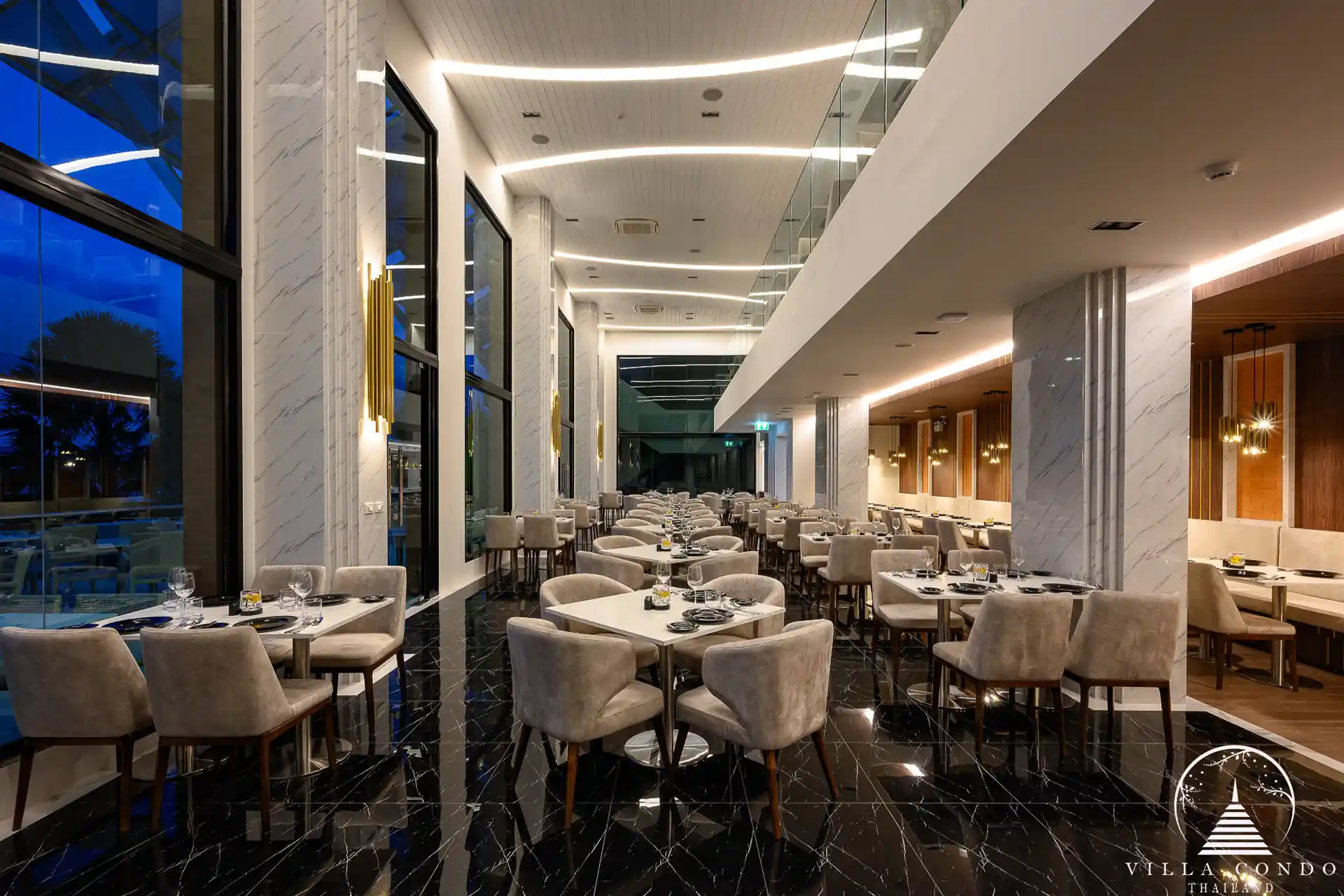 On-site restaurant at Panora Sea View Condominium.