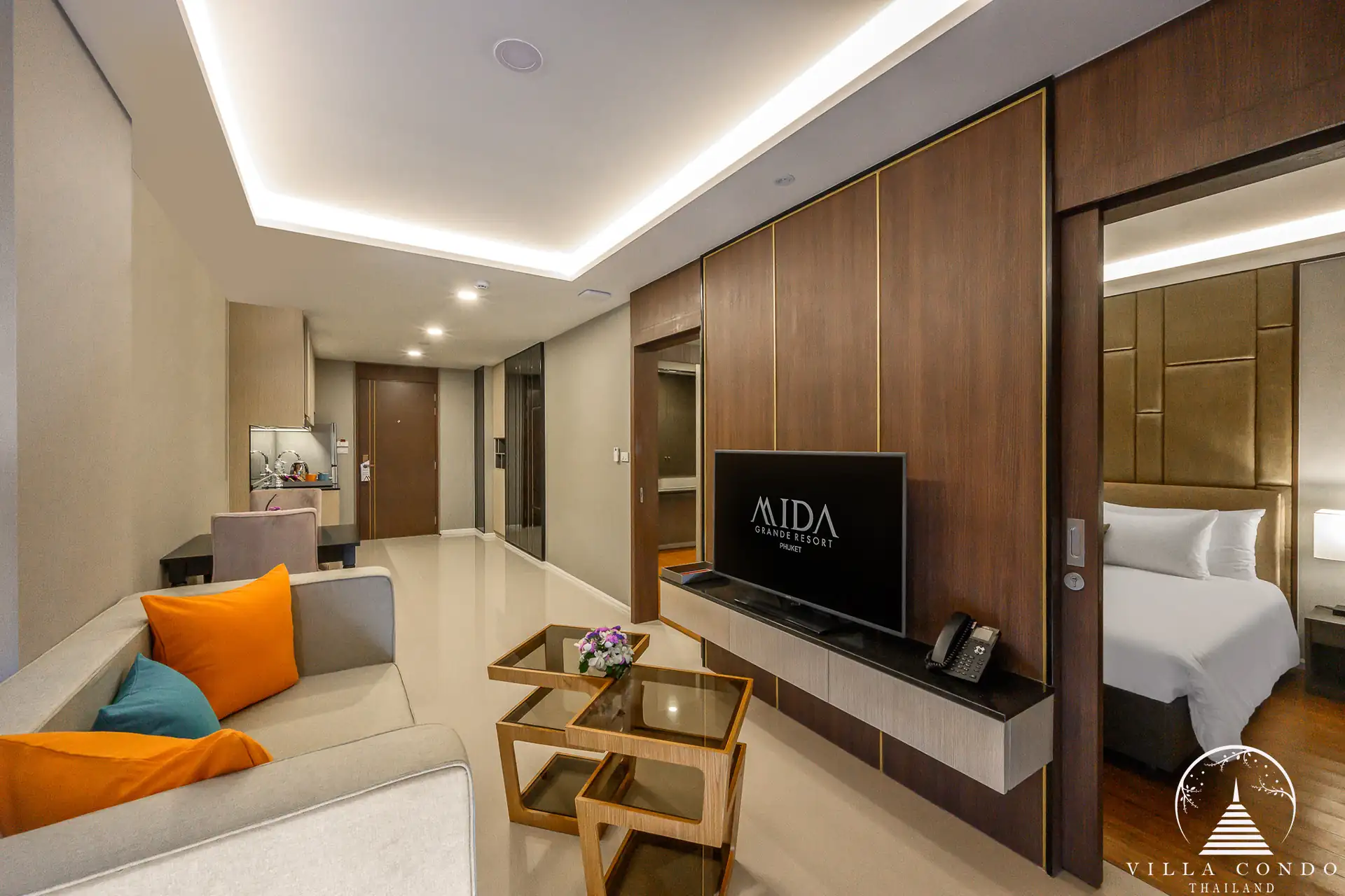 Luxurious interiors of Panora Sea View Condominium.