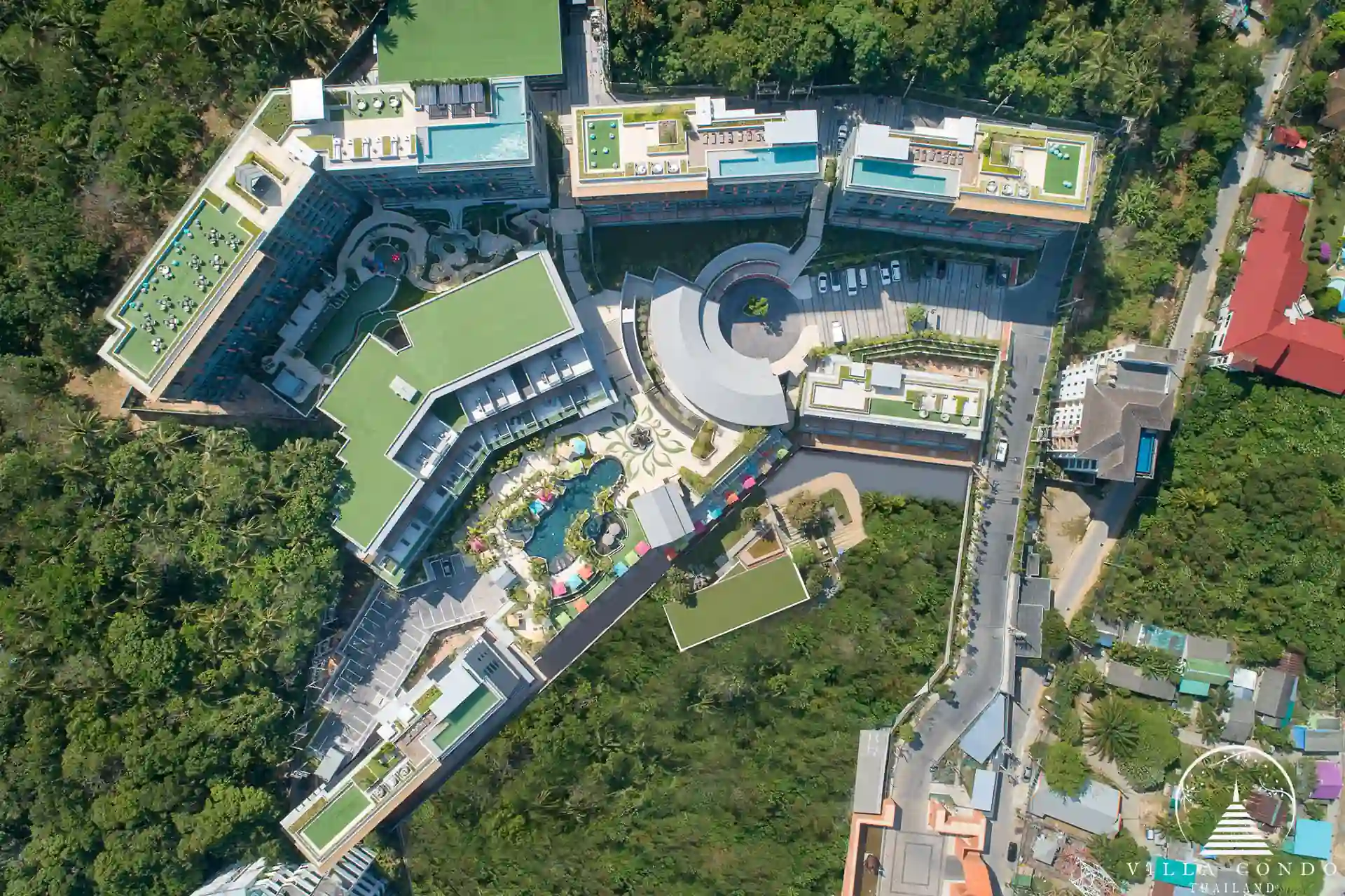 Aerial view of Panora Sea View Condominium.