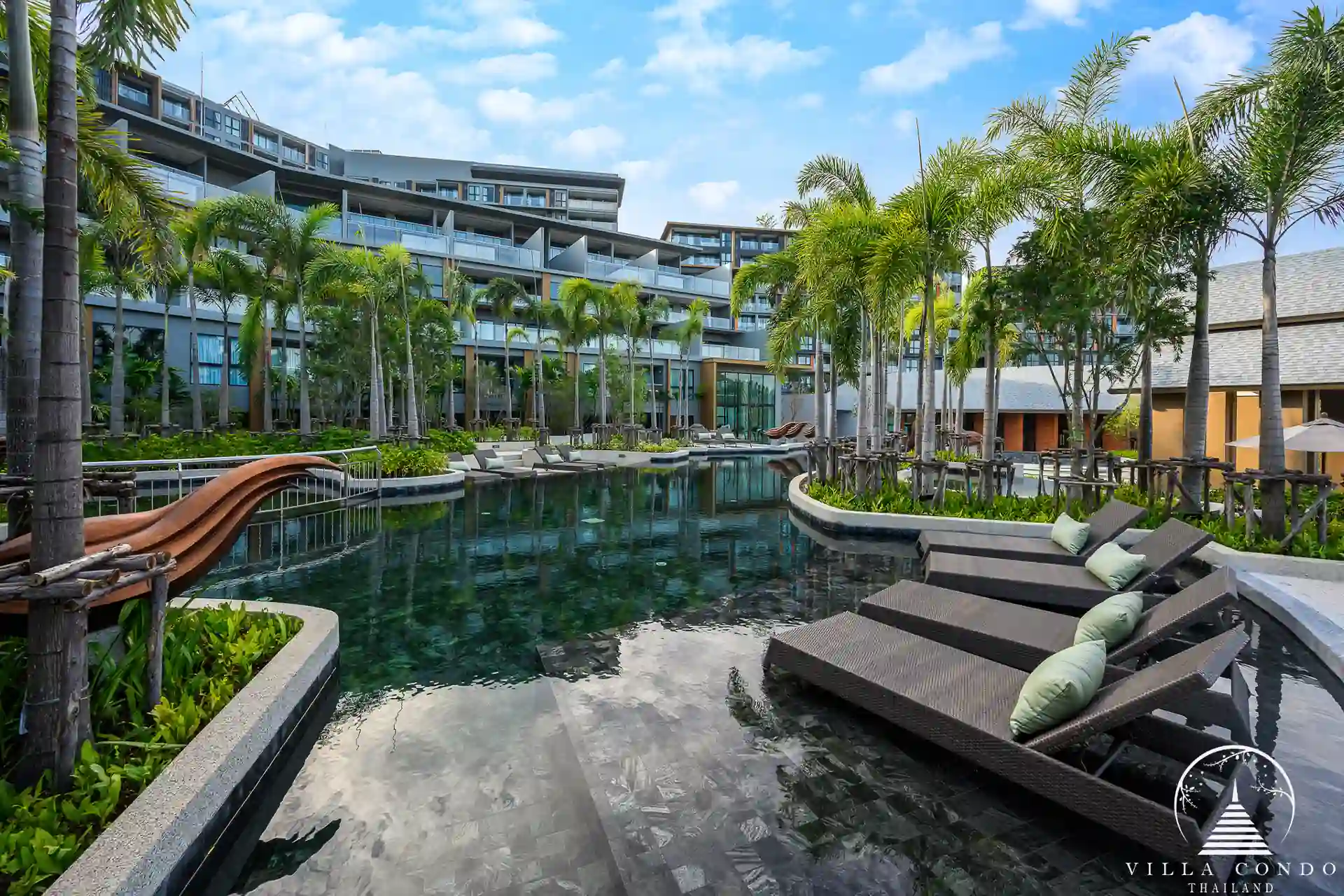 Exterior view of Panora Sea View Condominium with modern architecture.