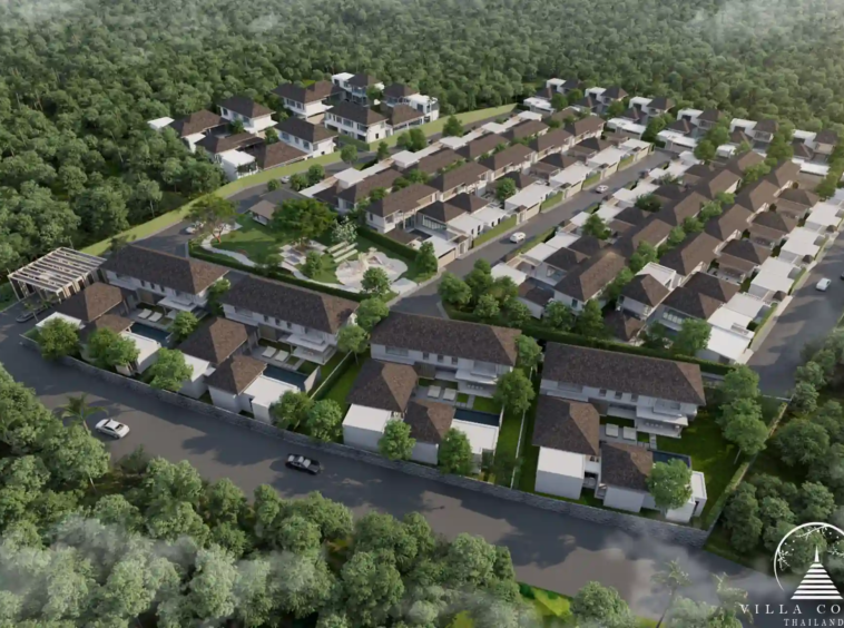 Scenic outdoor view from a QAV Residence villa.