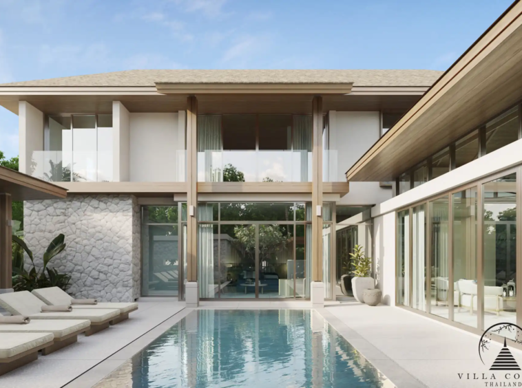 Private swimming pool at a QAV Residence villa.