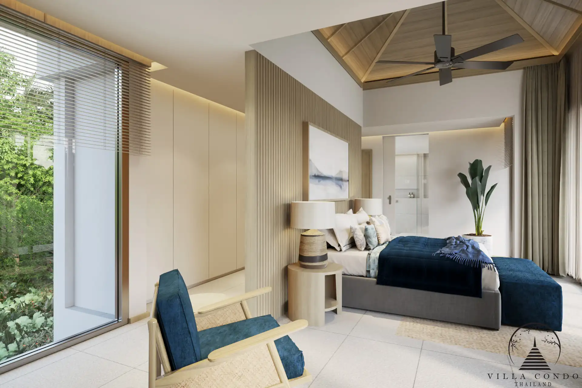 Interior of a QAV Residence villa with luxurious furnishings.