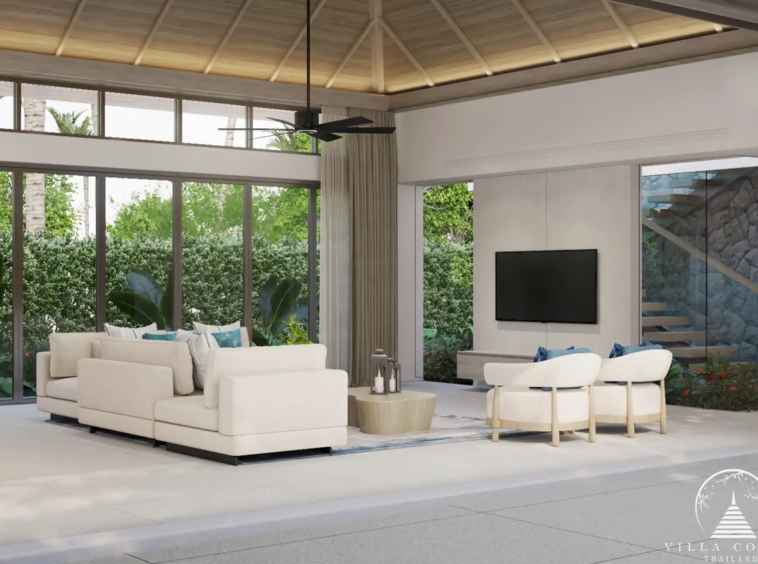 Interior of a QAV Residence villa with luxurious furnishings.