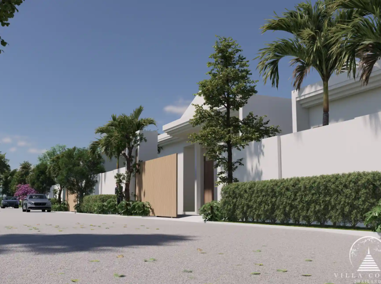 Grand entrance of Rungtiva Luxury Villas.