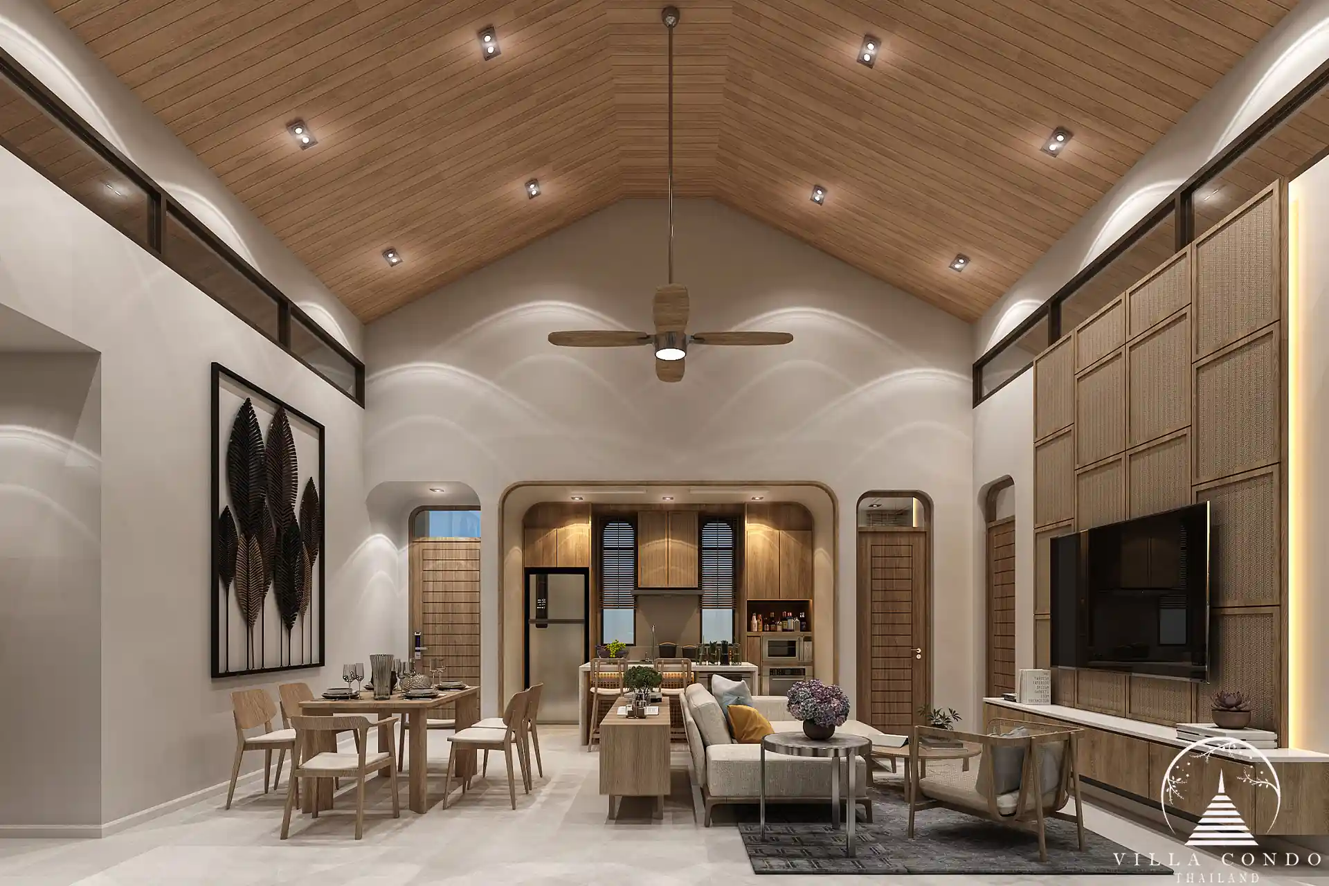 Elegant interior of Rungtiva Luxury Villas.