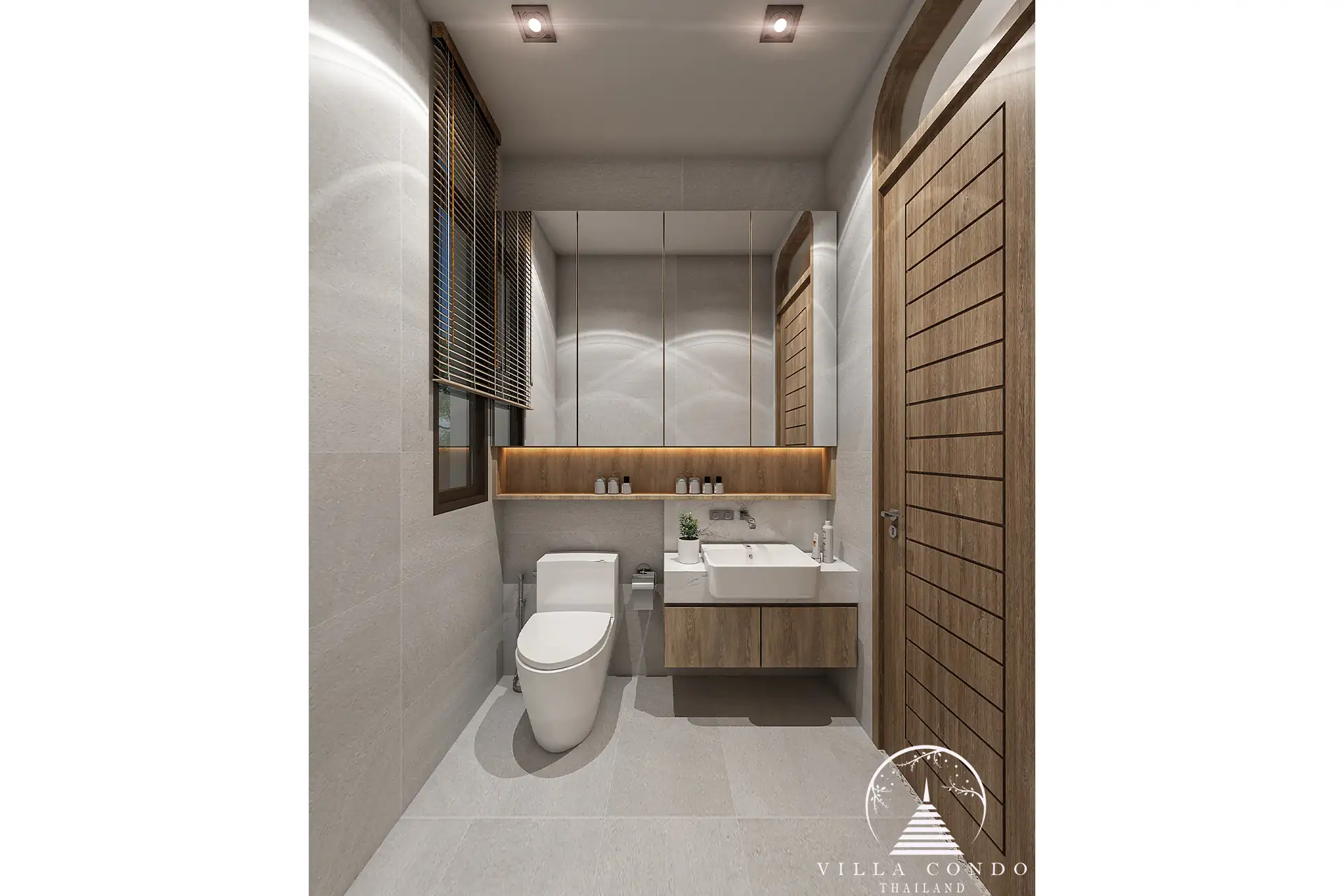 Luxurious bathroom in Rungtiva Luxury Villas.