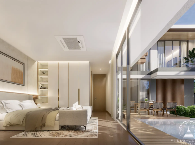 Bedroom in Serene Raya Villas.