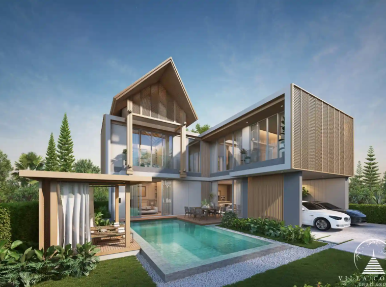 Exterior view of Serene Raya Villas.