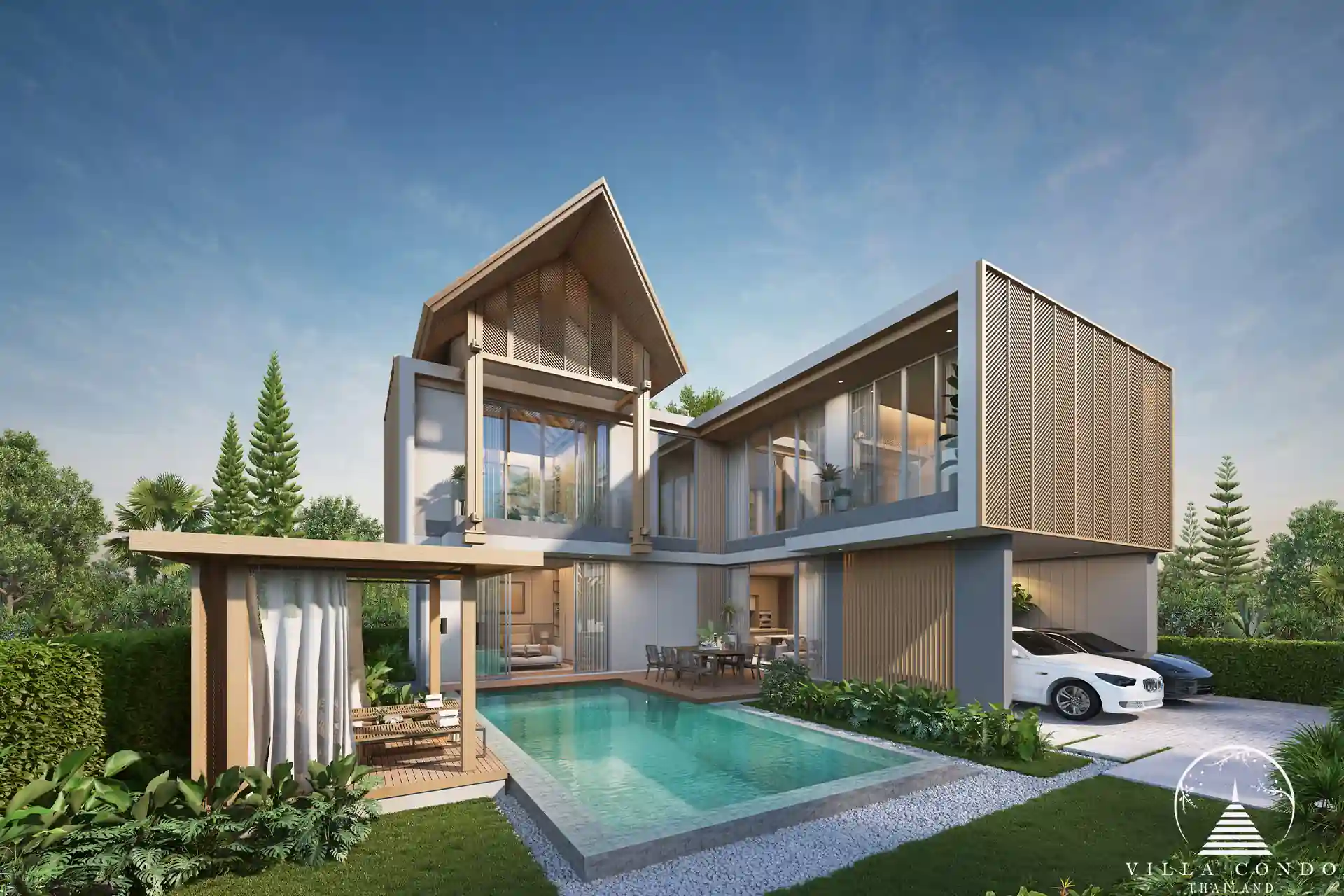 Exterior view of Serene Raya Villas.