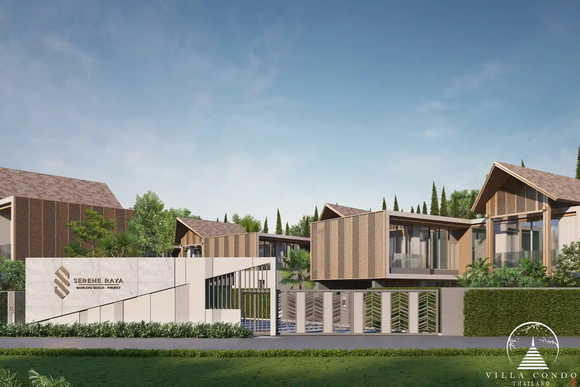 Entrance of Serene Raya Villas.