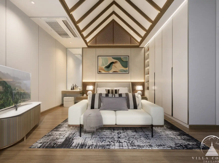 Bedroom in Serene Raya Villas.