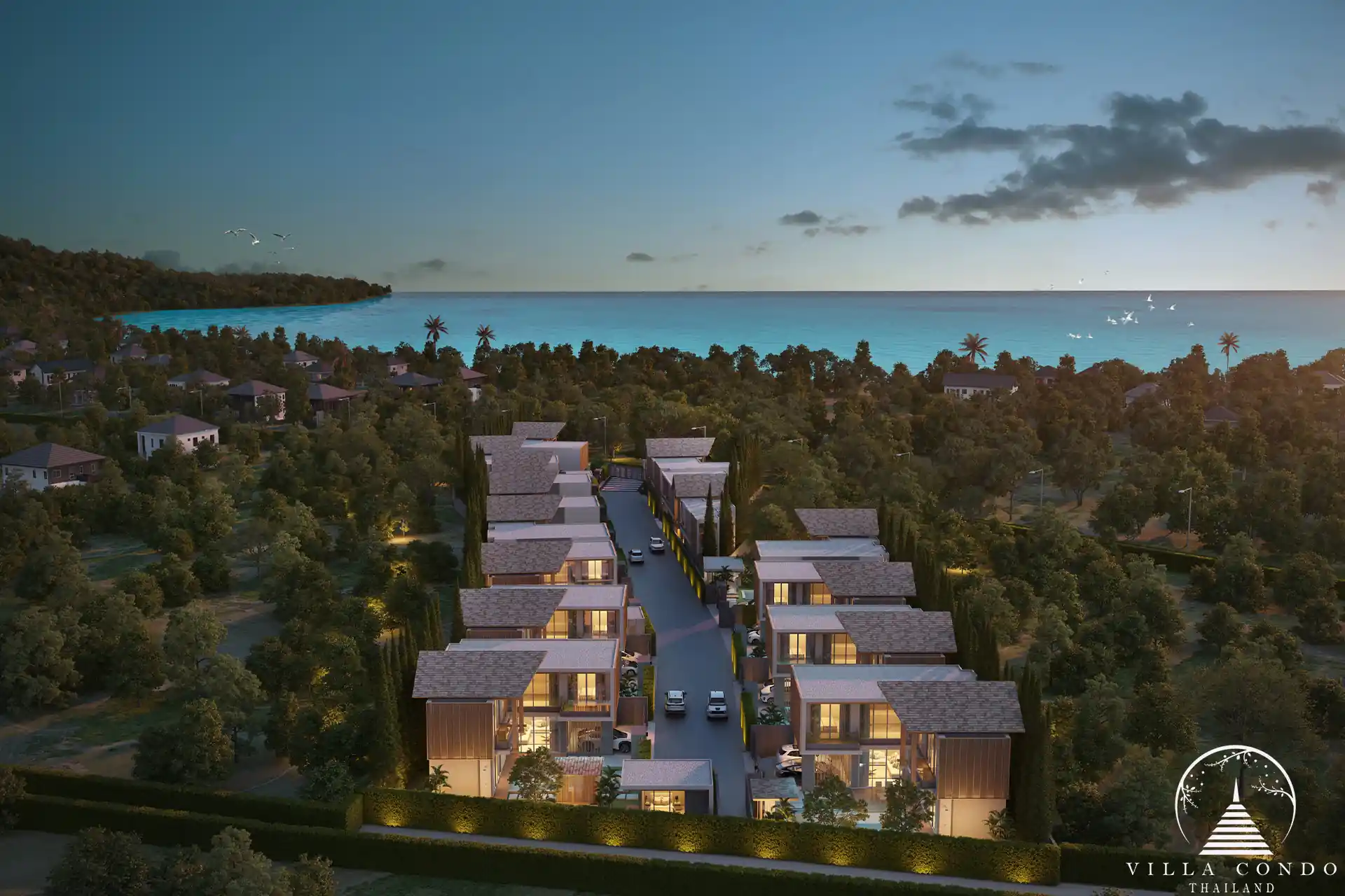 Masterplan of Serene Raya Villas.