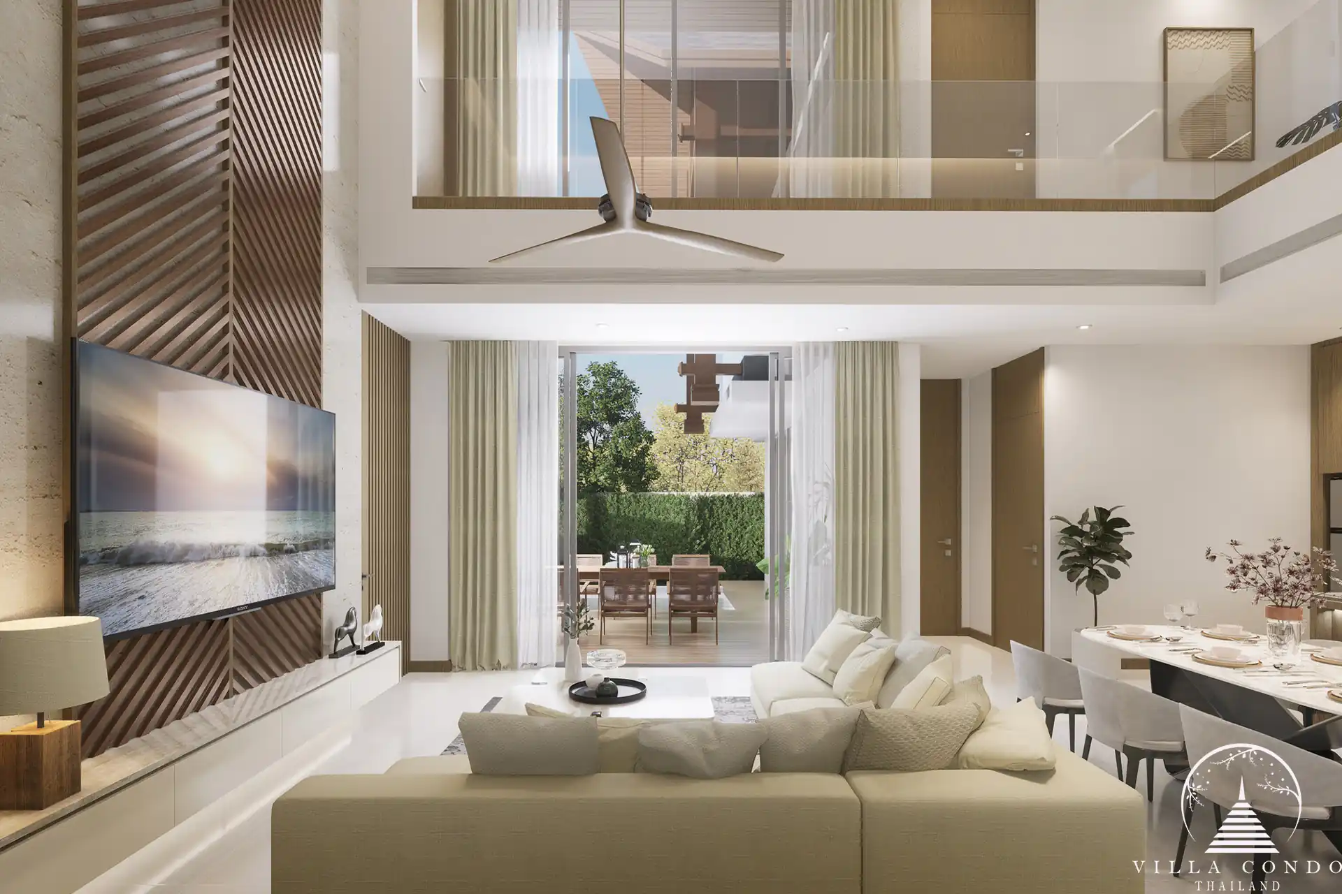 Interior of a Serene Raya Villas unit.