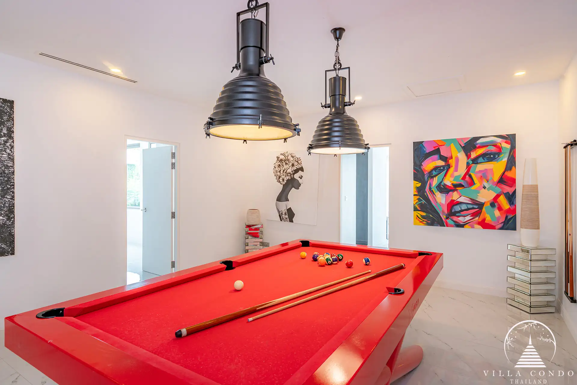 Pool table at Silver Moon Cape Amarin Kamala Headland