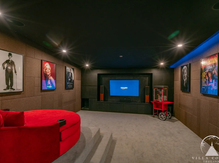 Private movie room at Silver Moon Cape Amarin Kamala Headland