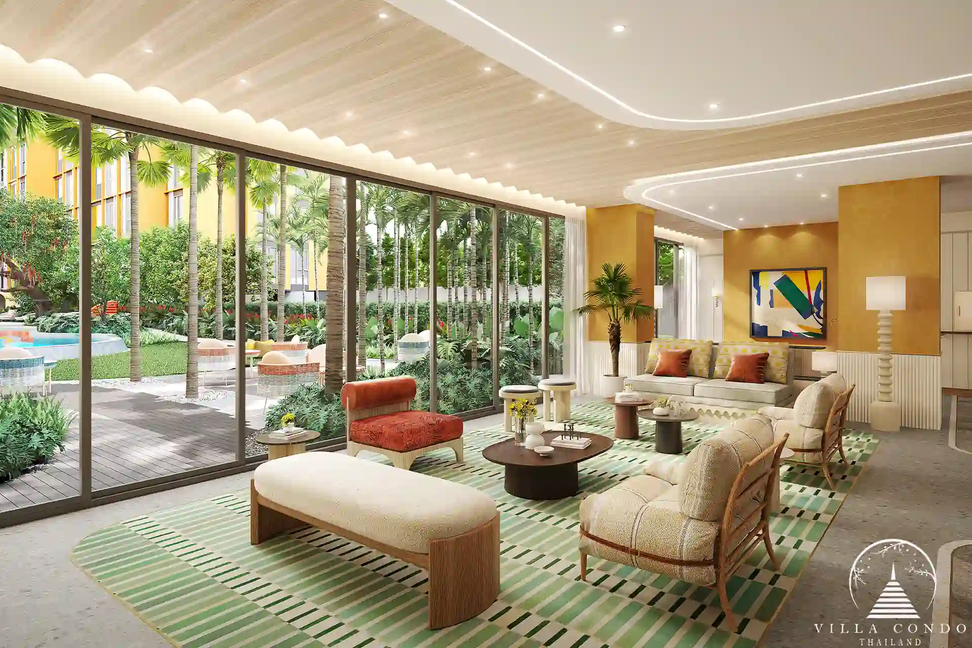 Welcoming lobby with luxurious decor at The Base Rise.