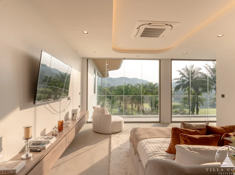 Luxurious interior of The PRIVA Golf Course Villa, showcasing modern design and elegant furnishings.