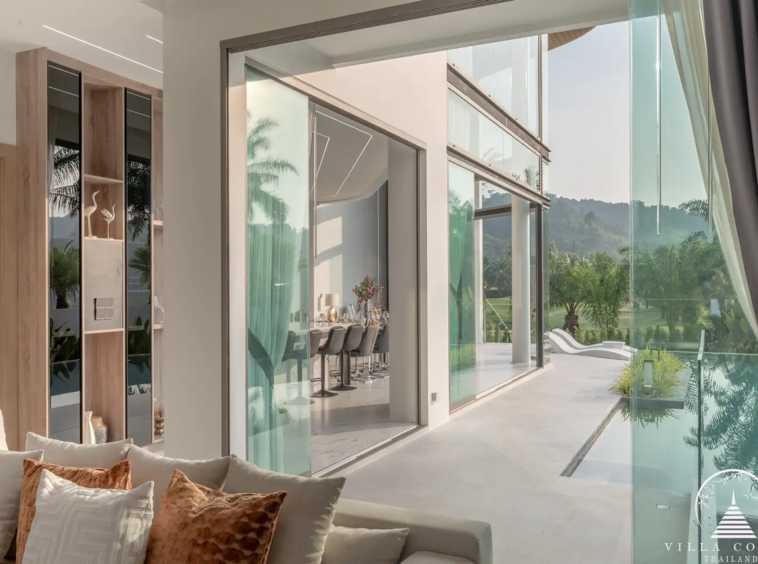 Luxurious interior of The PRIVA Golf Course Villa, showcasing modern design and elegant furnishings.