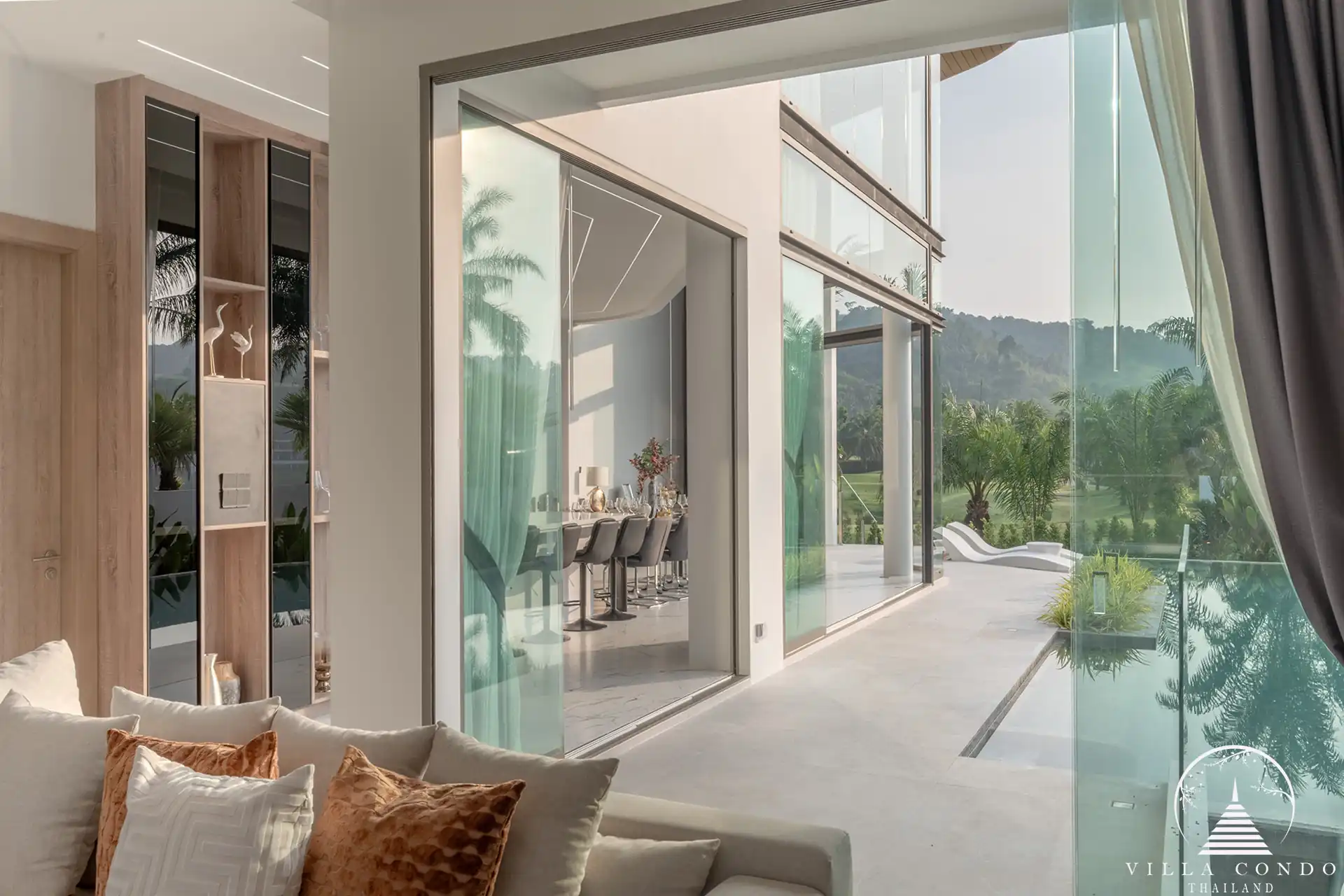 Luxurious interior of The PRIVA Golf Course Villa, showcasing modern design and elegant furnishings.
