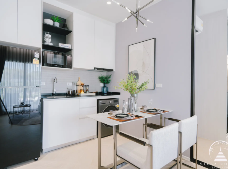 Fully equipped modern kitchen with high-quality appliances.