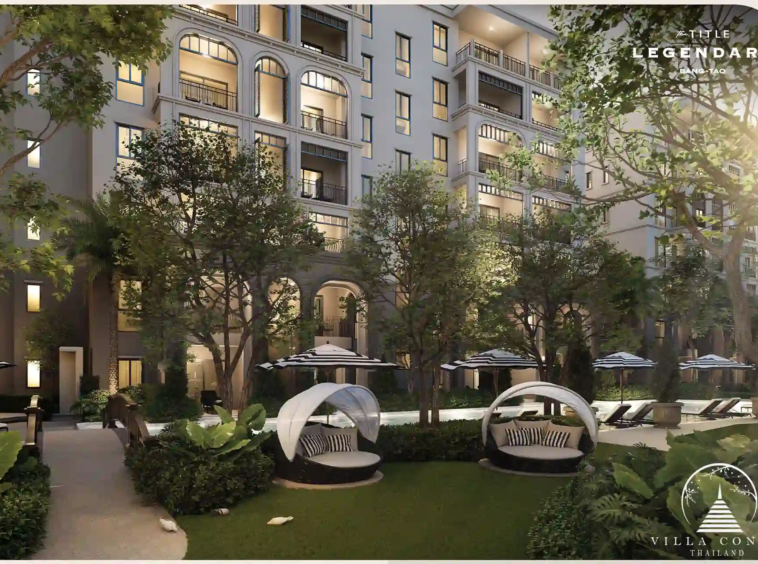 Lush garden area with beautifully landscaped greenery.