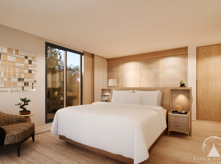 Spacious bedroom in Tiara Saku villas in Saku, Phuket