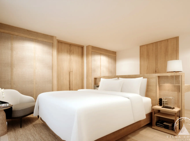 Spacious bedroom in Tiara Saku villas in Saku, Phuket