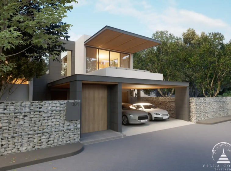 Grand entrance of Tiara Saku villas in Saku, Phuket
